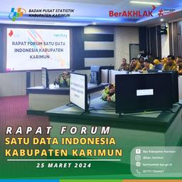 Rapat Forum Satu Data Indonesia Kabupaten Karimun